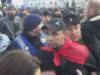В Порошенко кинули яйцями під час виступу на Майдані